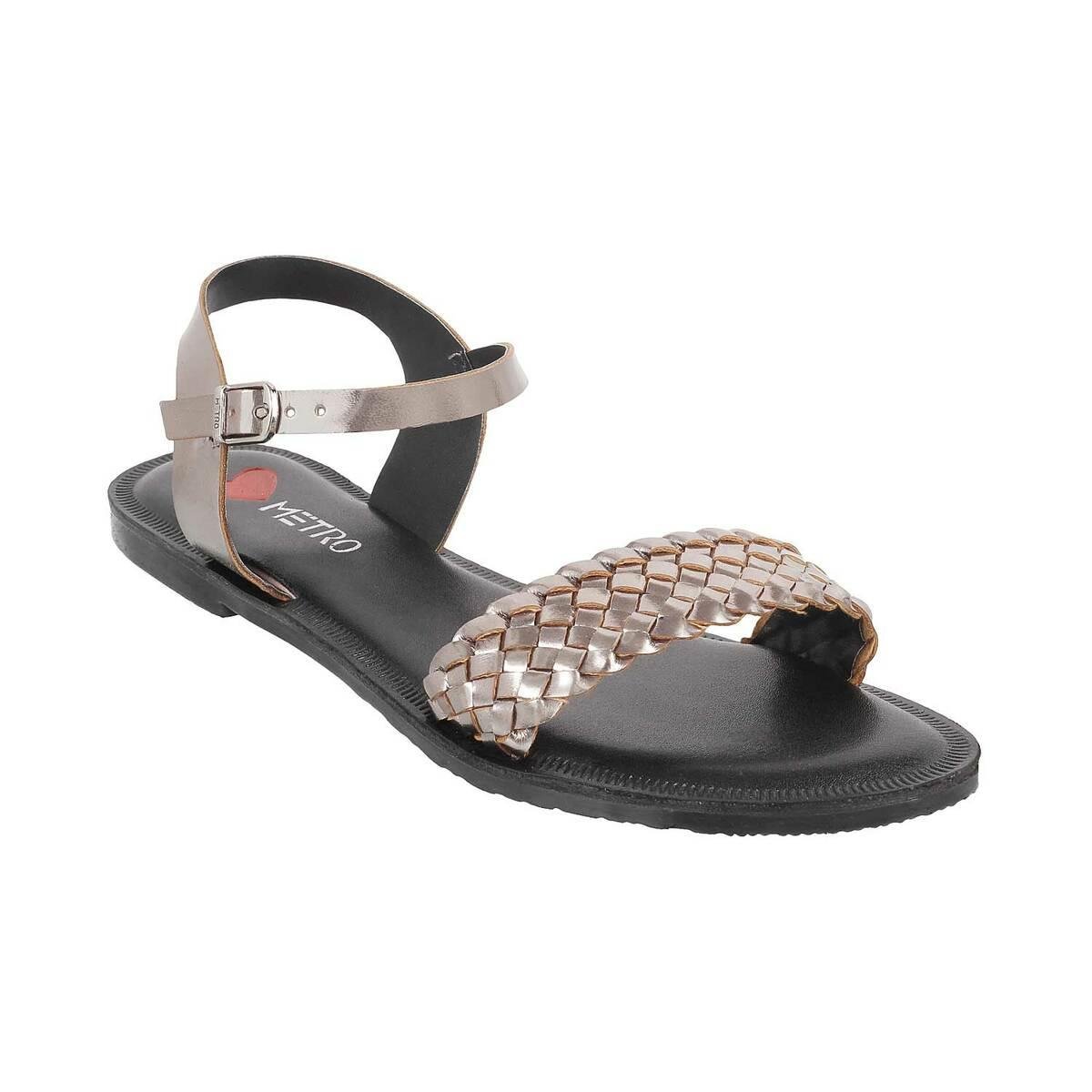 Buy Women White Casual Sandals Online | SKU: 33-295-16-36-Metro Shoes