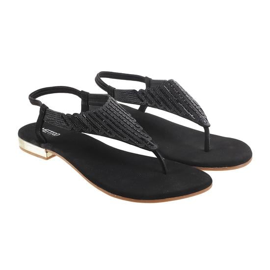 Women Black Casual Sandals
