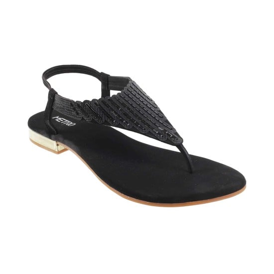 Women Black Casual Sandals