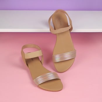 Walkway Women Beige Casual Sandals(SKU: 33-1111-20-39)