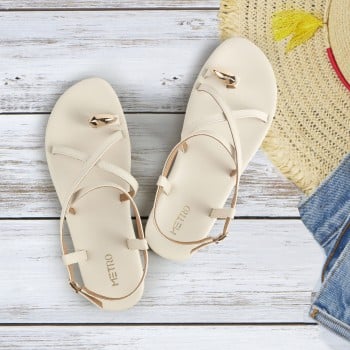 Metro Women Off-white Casual Sandals(SKU: 33-1131-66-36)