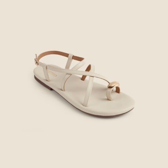 Women Off-white Casual Sandals