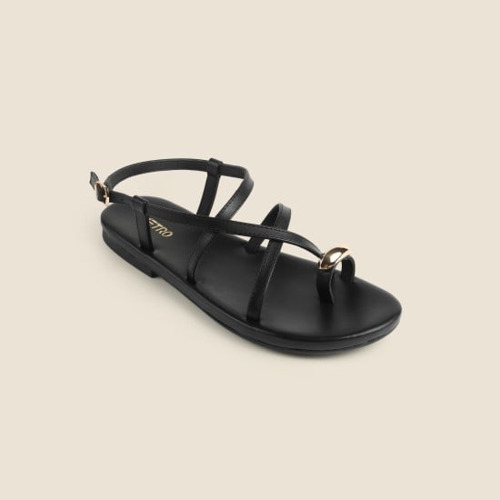 Women Black Casual Sandals