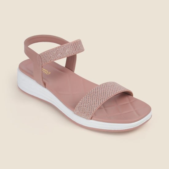Women Peach Casual Sandals