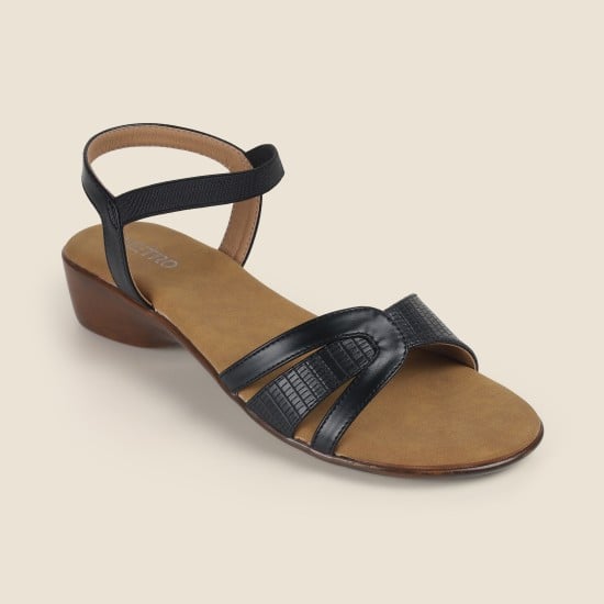 Women Black Casual Sandals