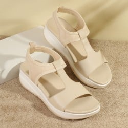 Women Beige Casual Sandals