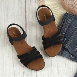 Women Black Casual Sandals