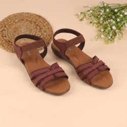 Women Brown Casual Sandals