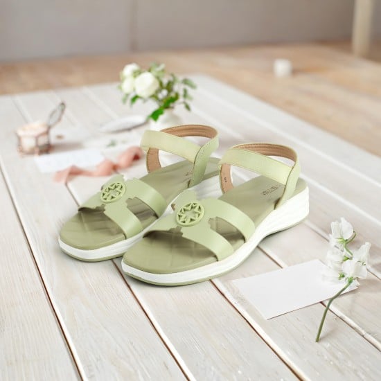 Women Green Casual Sandals