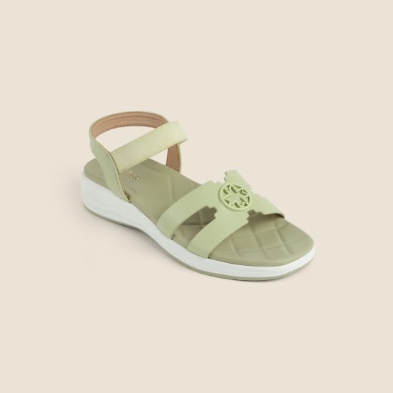Women Green Casual Sandals