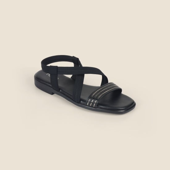 Women Black Casual Sandals
