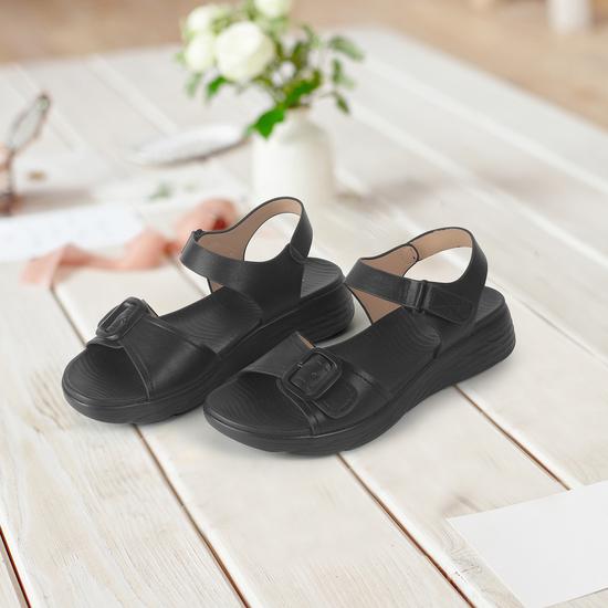 Women Black Casual Sandals