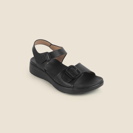 Women Black Casual Sandals