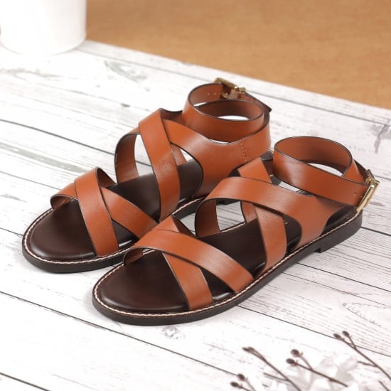 Women Tan Casual Gladiators