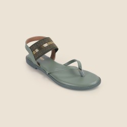 Women Green Casual Sandals