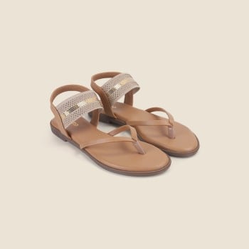 Metro Women Beige Casual Sandals(SKU: 33-1184-20-36)