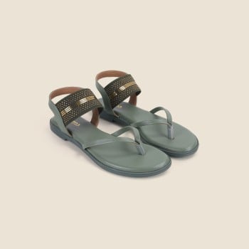 Metro Women Green Casual Sandals(SKU: 33-1184-21-36)