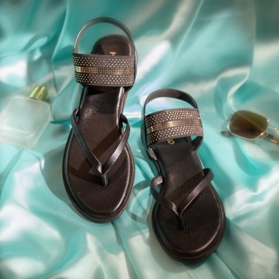 Women Black Casual Sandals