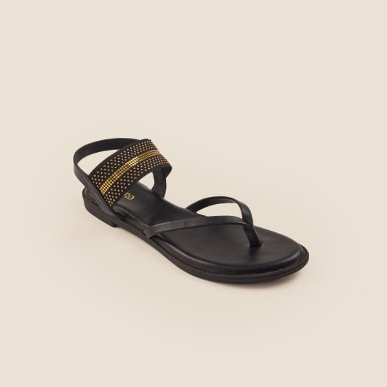 Women Black Casual Sandals