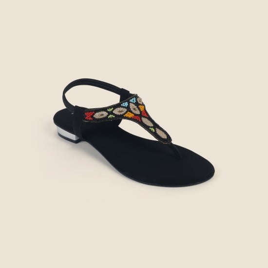 Women Black Casual Sandals