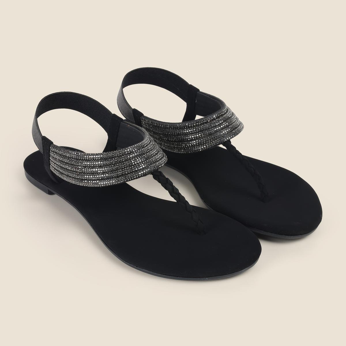 Metro Women Black Casual Sandals(SKU: 33-1205-11-36) Metro Women Black Casual Sandals(SKU: 33-1205-11-36)