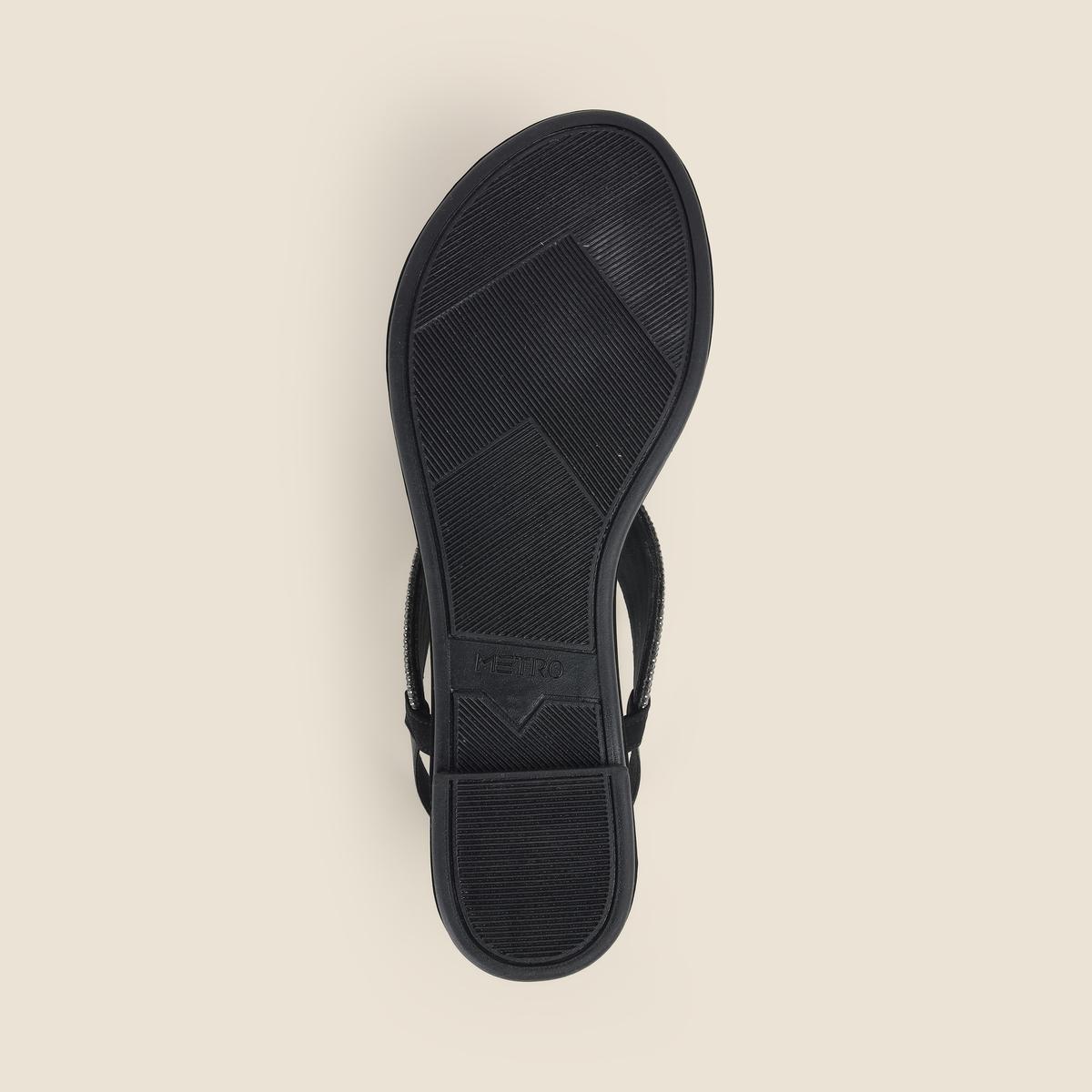 Metro Women Black Casual Sandals(SKU: 33-1205-11-36) Metro Women Black Casual Sandals(SKU: 33-1205-11-36)