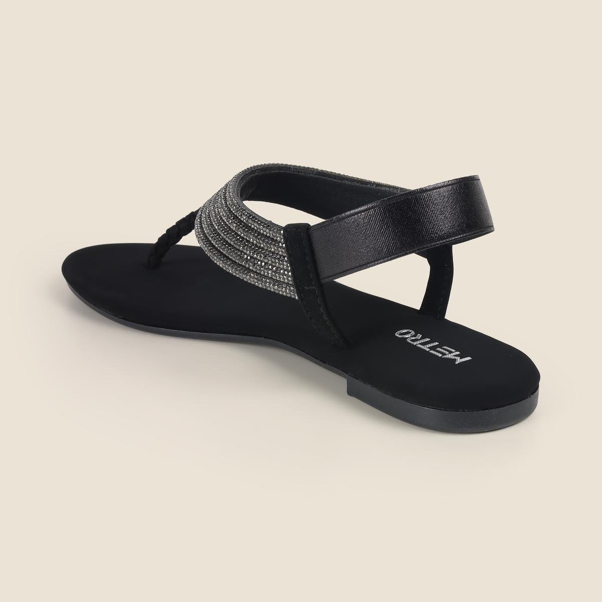 Metro Women Black Casual Sandals(SKU: 33-1205-11-36) Metro Women Black Casual Sandals(SKU: 33-1205-11-36)