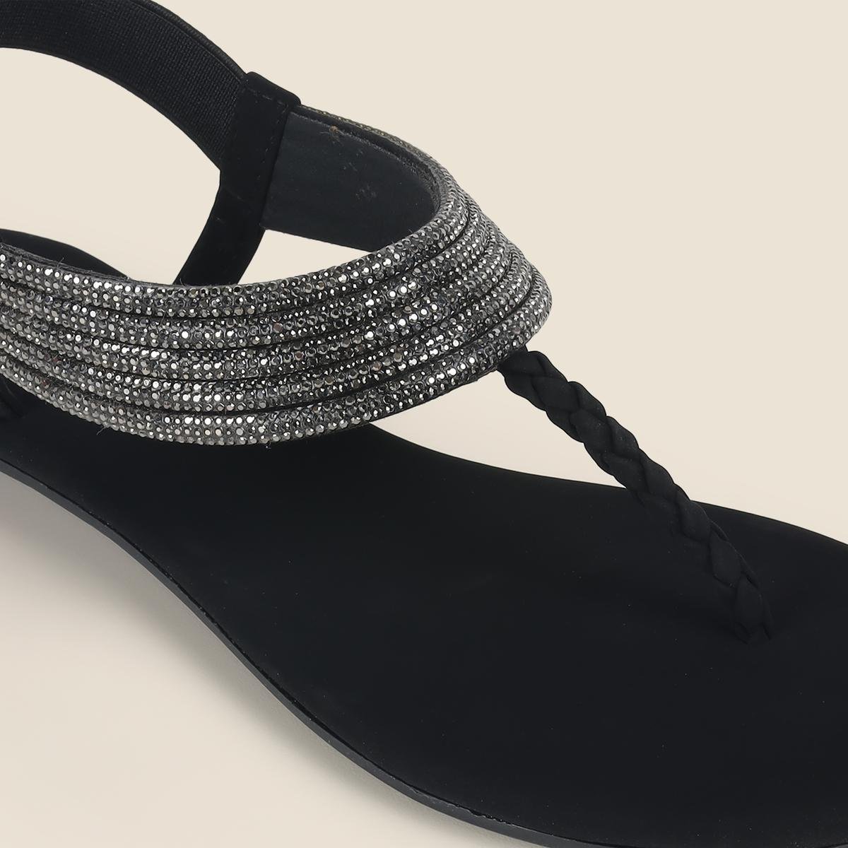 Metro Women Black Casual Sandals(SKU: 33-1205-11-36) Metro Women Black Casual Sandals(SKU: 33-1205-11-36)
