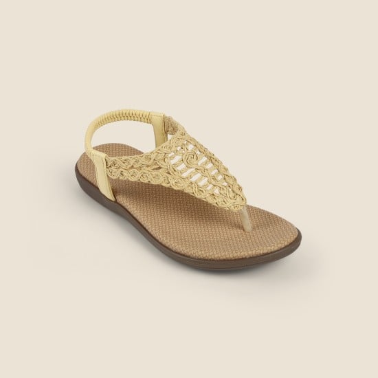Women Beige Casual Sandals