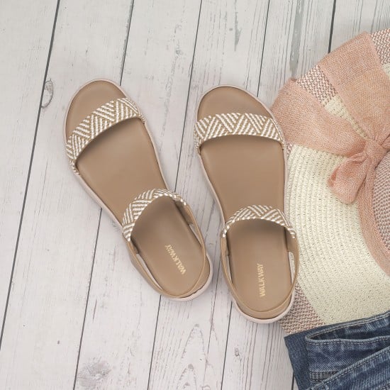 Women Beige Casual Sandals