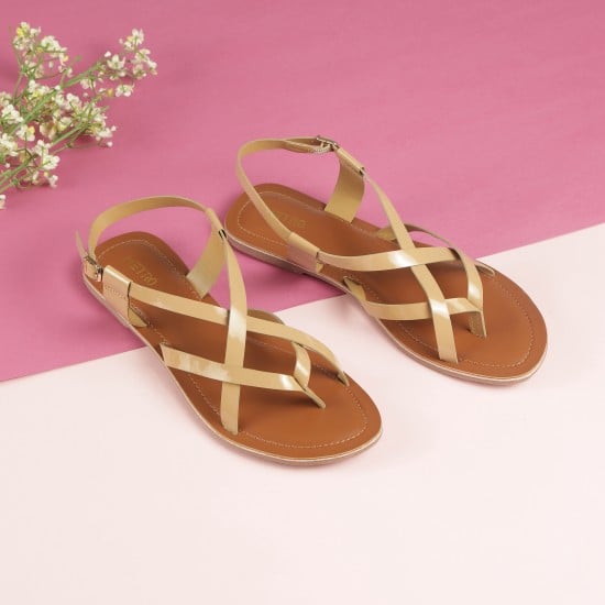 Women Beige Casual Sandals