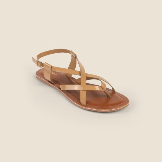 Women Beige Casual Sandals