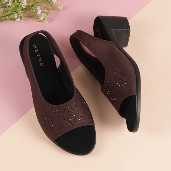 Women Brown Casual Sandals