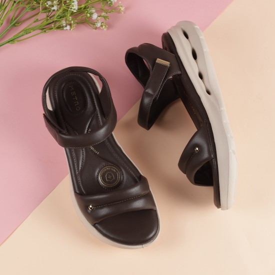 Women Brown Casual Sandals