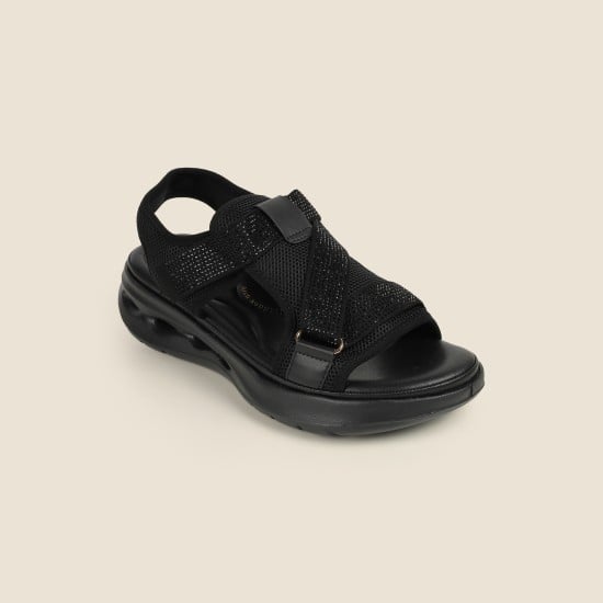 Women Black Casual Sandals