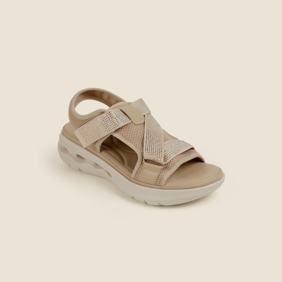 Women Beige Casual Sandals