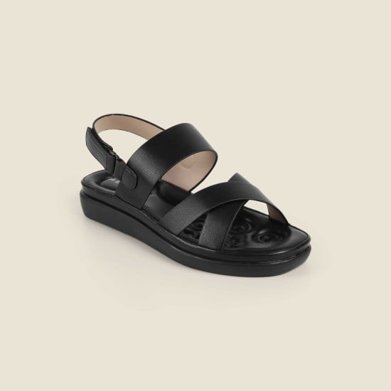 Women Black Casual Sandals