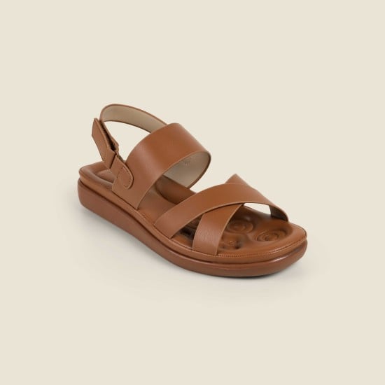 Women Tan Casual Sandals