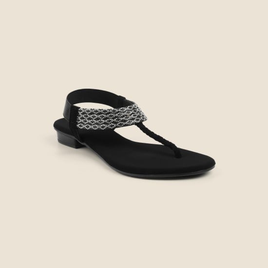 Women Black Casual Sandals