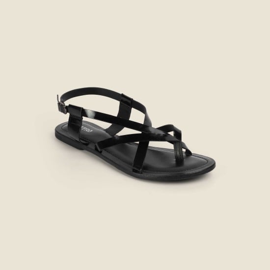 Women Black Casual Sandals