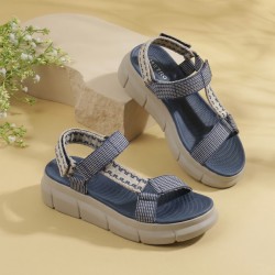Women Blue Casual Sandals
