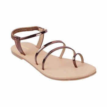 Walkway Women Bronze Casual Sandals(SKU: 33-1400-46-38)