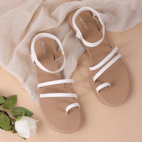 Women White Casual Sandals