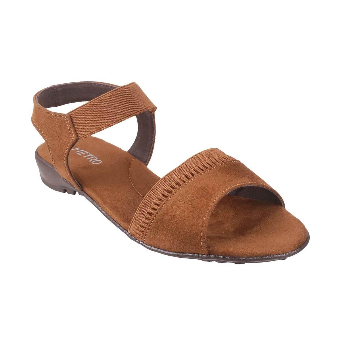 Buy Women Brown Casual Sandals Online | SKU: 34-130-12-36-Metro Shoes