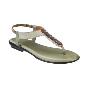 Walkway Women Green Casual Sandals(SKU: 33-1420-21-36)