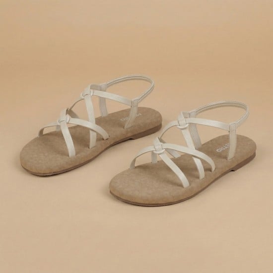 Women Off-white Casual Sandals