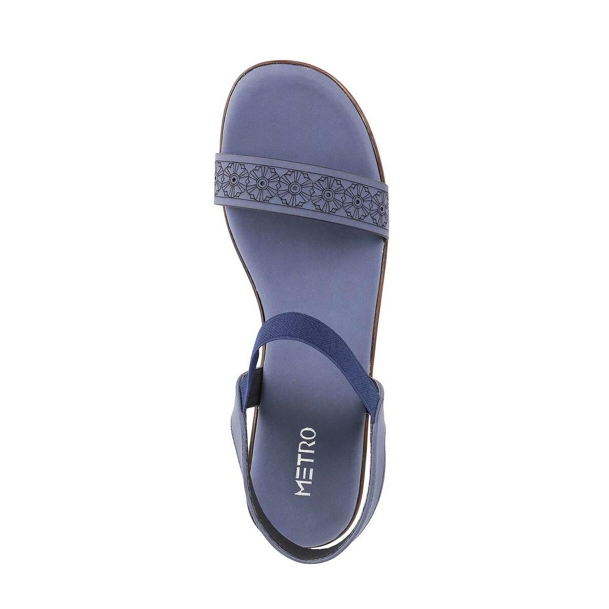 Women's New Naturalizer Roadracer Navy Blue Leather Hook & Loop Sandals  Shoes 9W | eBay