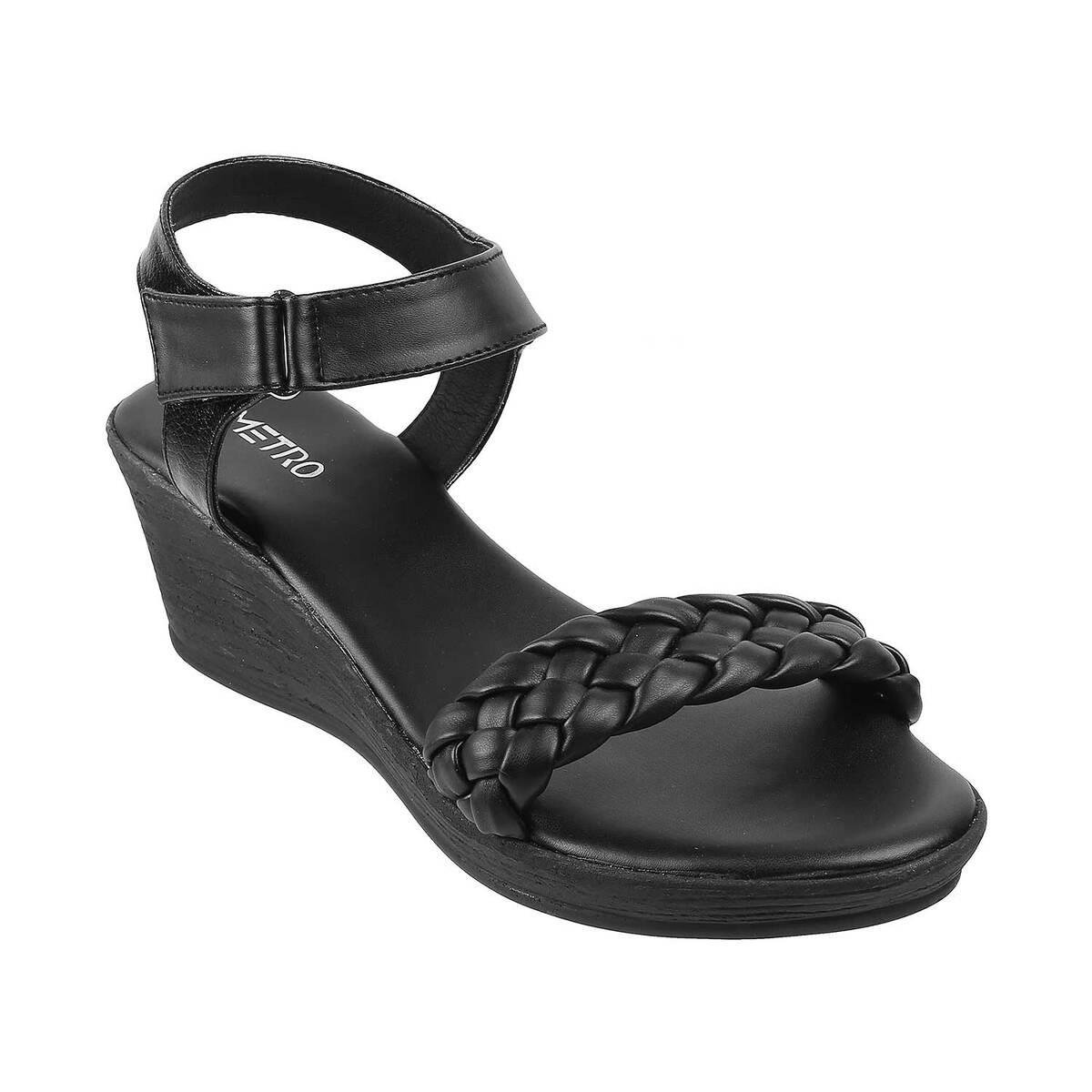 Buy Sapatos Women Casual Sandals, Ideal for Women (ST-6261-Black-36) at  Amazon.in