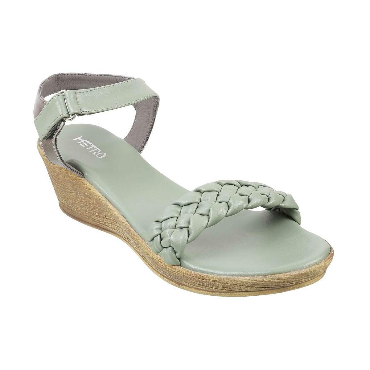 Mint Green Braided Slider Flat Sandals – JiHa.