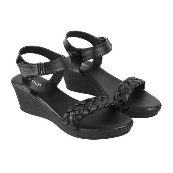 Women Black Casual Sandals